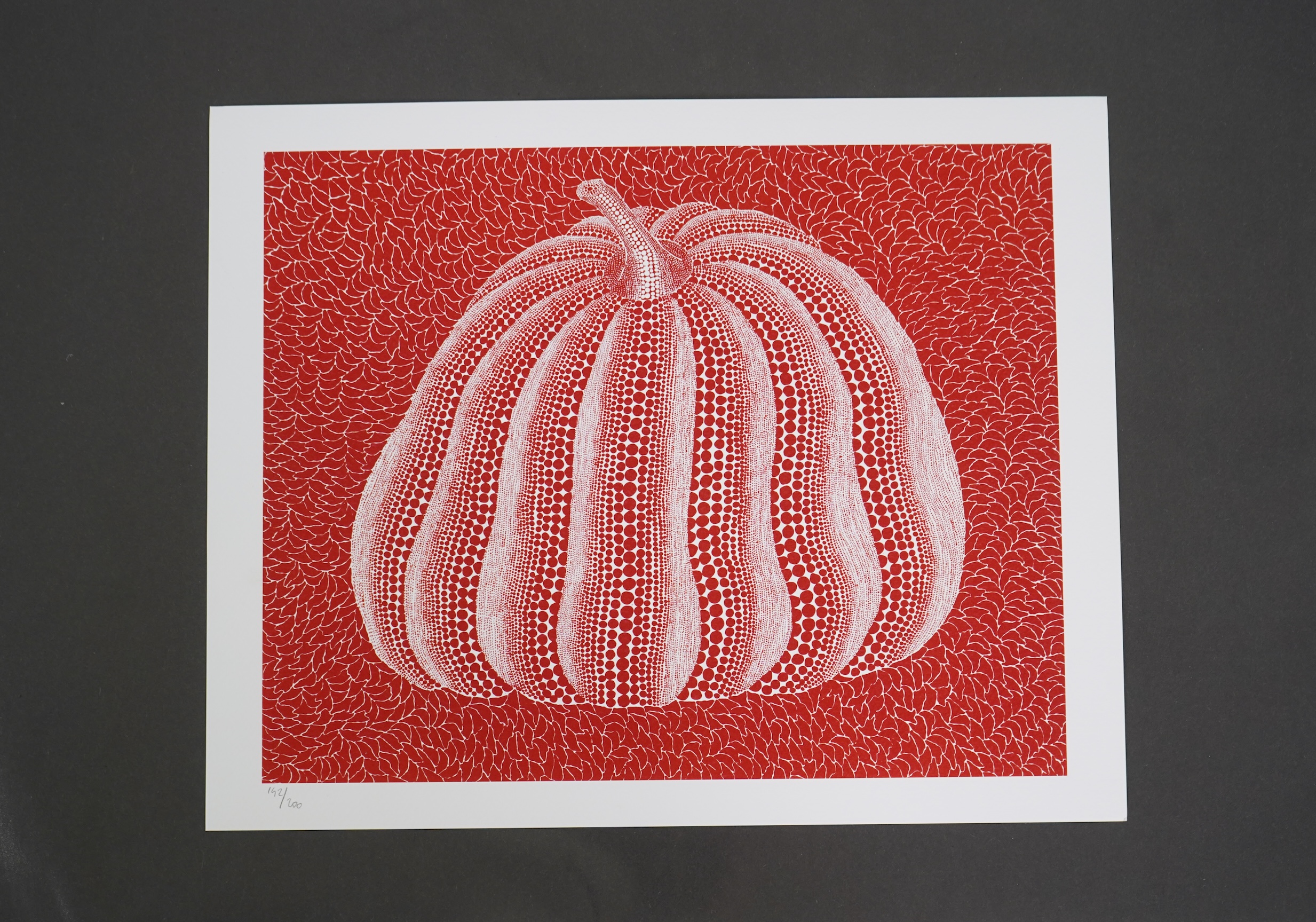 Yayoi Kusama, Japanese b. 1929, 'Pumpkin (Red)'